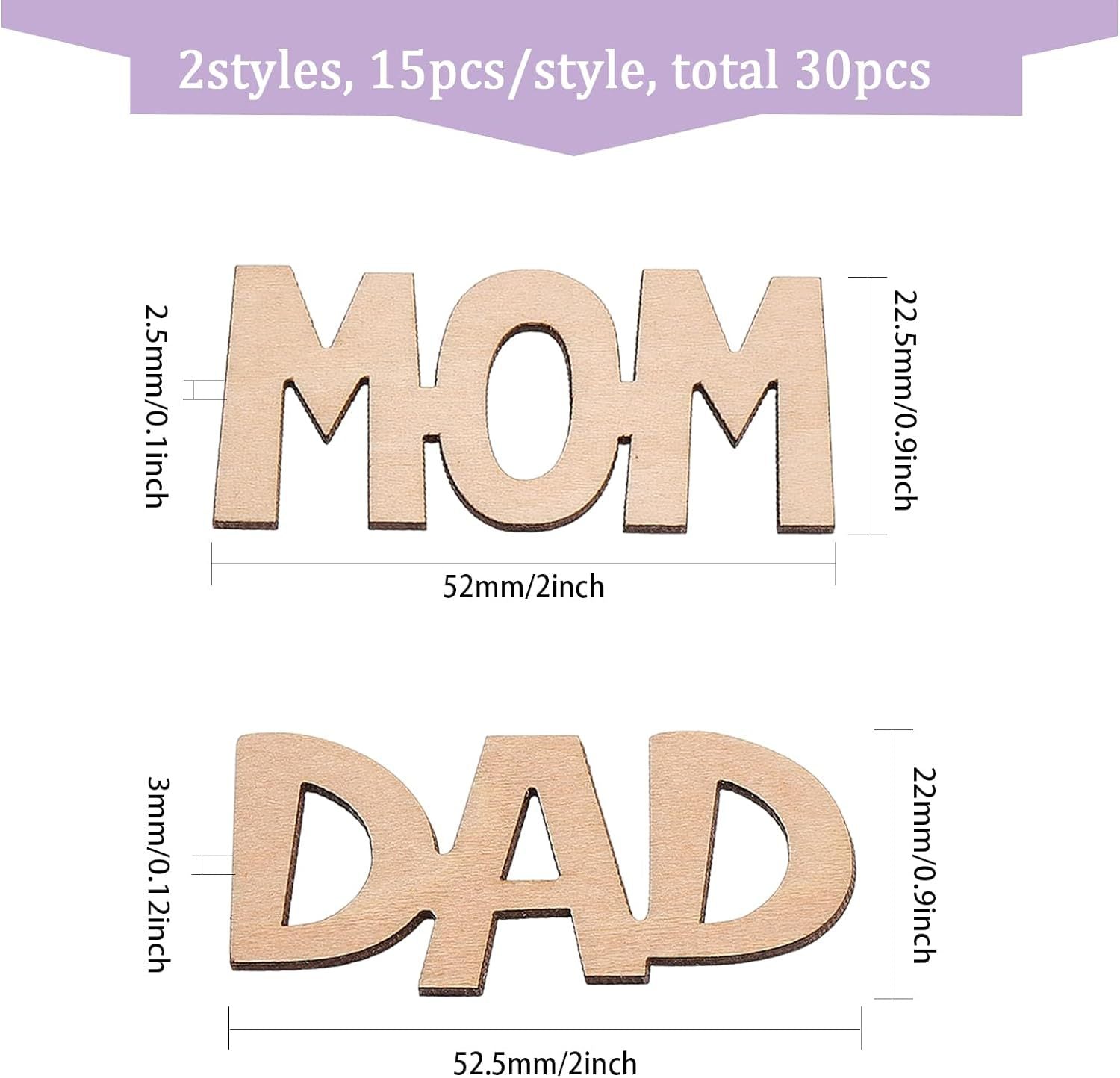 Wholesale of Mother's Day Wooden Pendants